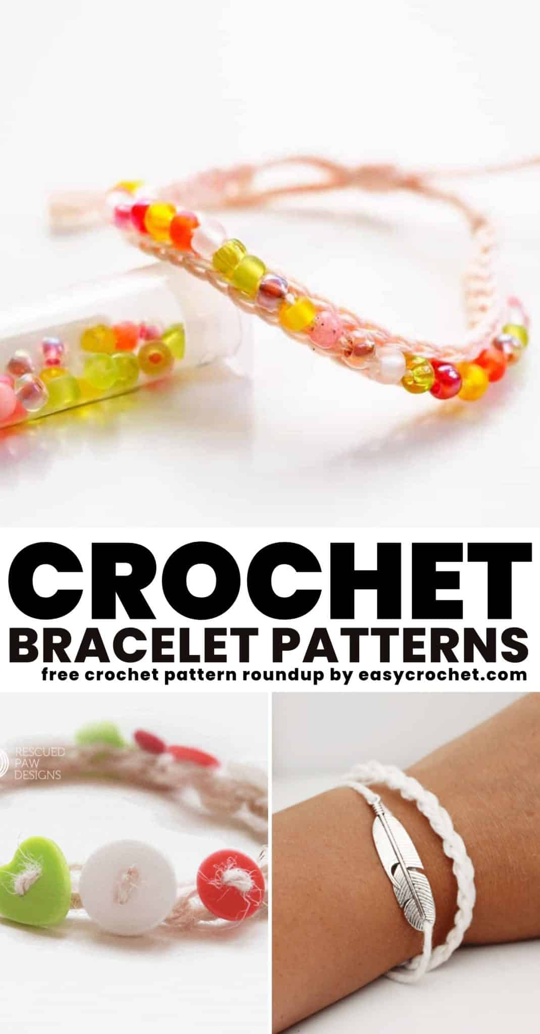 21 Easy Crochet Bracelet Patterns - Easy Crochet Patterns